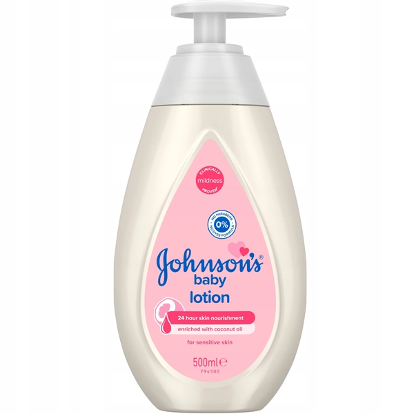 لوسیون بدن جانسون بچه اصل سفید 500 میل | Johnson's Baby lotion 500ml